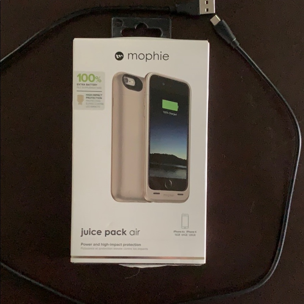 Gold Mophie Juice Pack Air iphone 6/6s